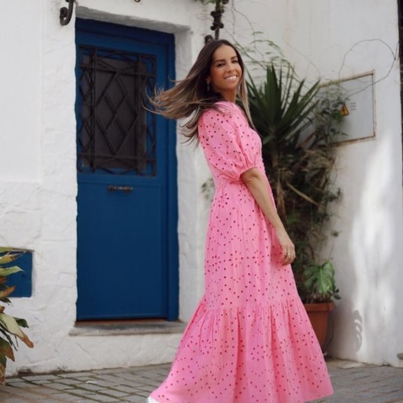 Zara Openwork Embroidered Dress - Picture 11 of 15